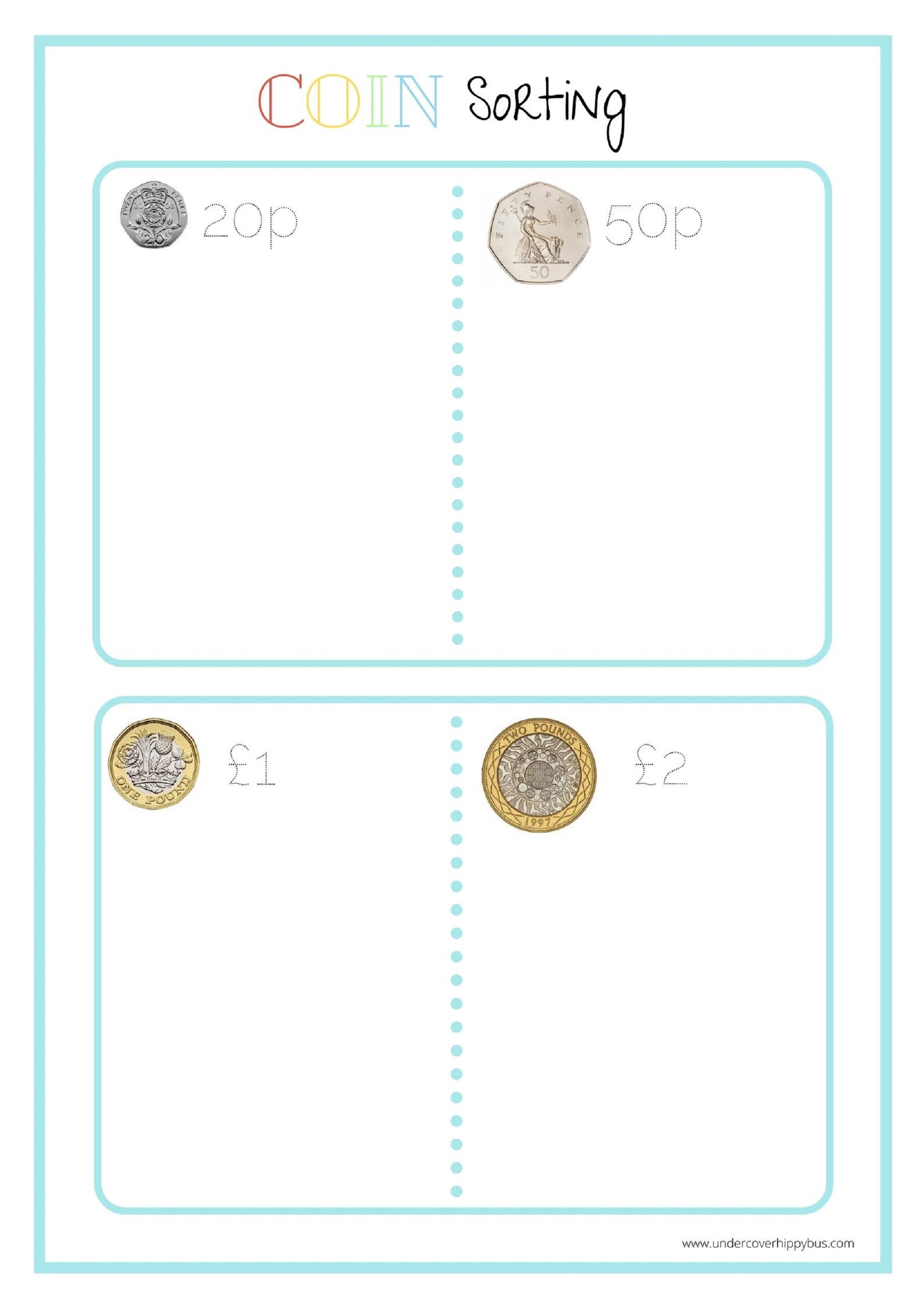 Money Sorting &amp; Counting Busy Binder Activity - Etsy