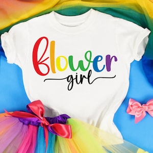 LGBTQ Flower Girl - svg - png - dfx - eps Bestanden voor snijmachines Cameo Cricut Brother Sublimation - Bruiloftsfeest - Twee bruiden