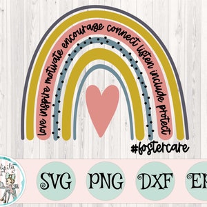 Pleegzorg Rainbow - svg - png - dfx - eps-bestanden voor snijmachines - pleegouder - pleegzorg - pleegmoeder - motivatie - offerte