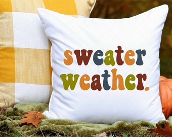 Retro Sweater Weather 1 - svg-png-dfx-eps - Files for Cutting Machines Cameo Cricut - Fall Design