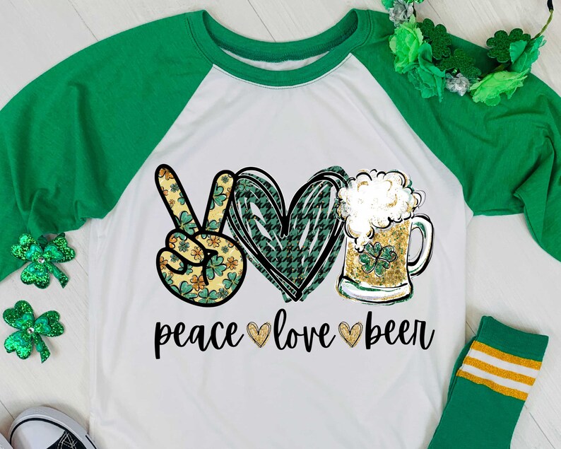 Download Shamrock Planner Sticker Sublimation Patrick S Day Glitter St Digital Download Clipart Waterslide Peace Love Beer Clip Art Image Files Craft Supplies Tools Vadel Com