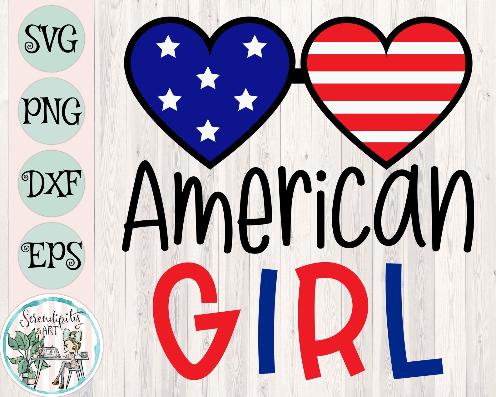 American Girl Stars and Stripes Sunglasses svg png dfx Etsy Italia