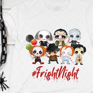 Fright Night - 80s Horror Boys - PNG - Sublimation or Print - Digital Download - Halloween - Horror Movies - Horror Movie Clipart