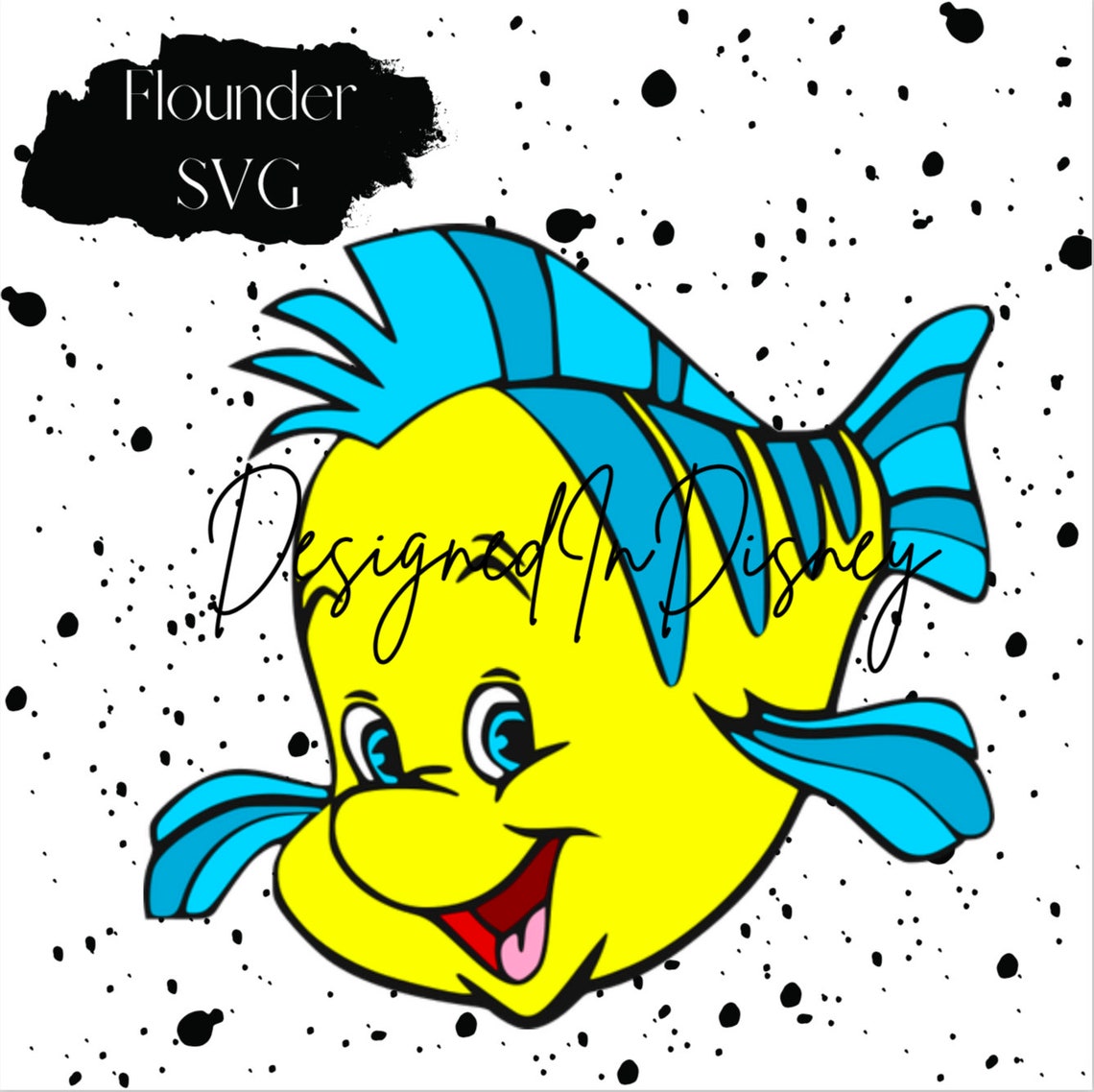 Flounder SVG - Etsy