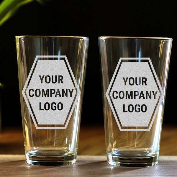 CORPORATE LOGO Engraved Bulk Buy - Corporate Giveaway - Corporate Swag -   100 / 200 / 500 Glasses