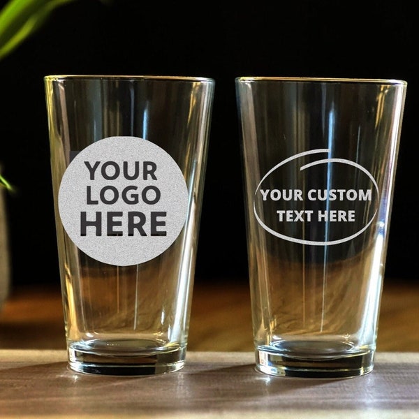 Bulk Buy, Personalize Your Own Pint Glass, Custom Engraved Beer Glass, Multibuy price for multiple glasses with the SAME TEXT or IMAGE