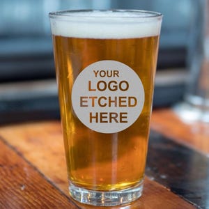 Custom Logo Pint Glass: Bulk Corporate Swag