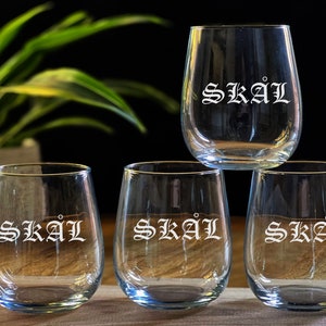 Skål Cheers in Norwegian, Cheers in Danish, Cheers in Swedish - Selection of Differnet Glasses!