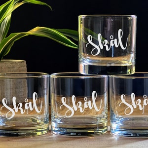 Skål Norse Toast, Cheers in Norwegian, Cheers in Danish, Cheers in Swedish - Selection of Differnet Glasses!