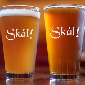 Skål Cheers in Norwegian, Cheers in Danish, Cheers in Swedish - Selection of Differnet Glasses!