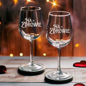 Na Zdrowie - Polish for Cheers! Na Zdrowie Wine Glass - Na Zdrowie Cheers on Whiskey Glass  - Cheers Whiskey Glass