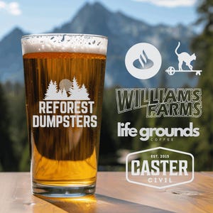 Vaso de cerveza con logotipo personalizado: regalo corporativo de marca al por mayor