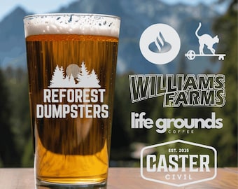 Custom Logo Pint Glass: Bulk Corporate Branded Gift