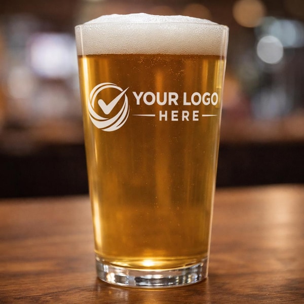 Custom Logo Pint Glass: Bulk Corporate Swag