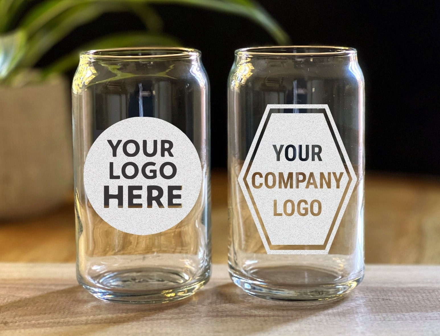 Logo Glass Corporate Give Away Custom Beer Can Glass or 