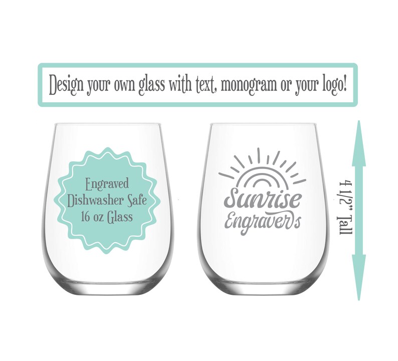 Bulk Buy Wine Glasses Personalize Your Own Stemless Wine Etsy