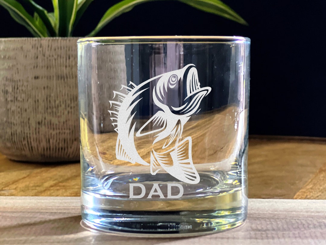 Father's Day Glasses ETCHED Whiskey, Pint, Wine Customizable Father's