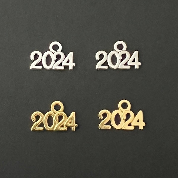 2024 Year Charms Bulk-Graduation Charms-Class Of 2024 Charms