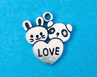 Love Charms Bunny Panda  Easter Charm