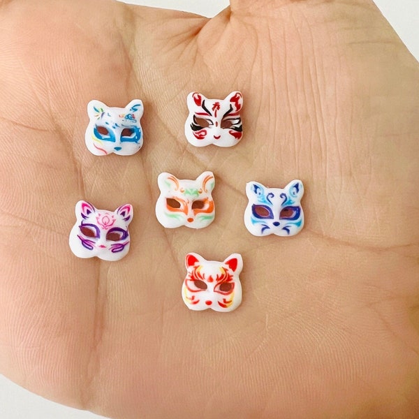 Anime Mask Cabochon Charms-Mini Resin Flatbacks Charms