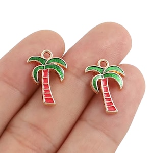 Palm Tree Charms-Summer Beach Charms