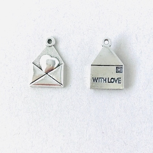 10,20 Envelope Charm ,Letter Mail Charm,Love Charm ,Bulk Charms