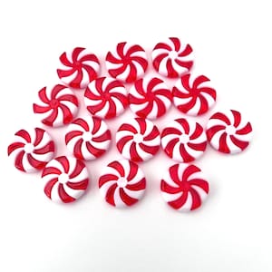 Christmas Peppermint Candy Cane Beads - Holiday Decorations