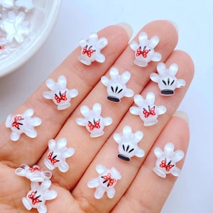 New Cute Resin Mouse Hand Flatback Cabochon Embellishments