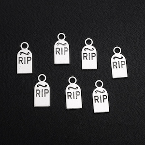 RIP Charm-Halloween Gravestone Memorial Charms