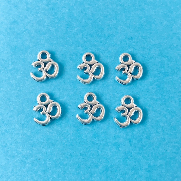 10 Om Charm|Ohm Charm|Om pendant| Spiritual Charm|Yoga Charms