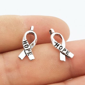 Hope Ribbon Charm-Cancer Awareness Charm