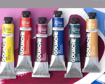 Gouache Paint Tube 20ml, ROSA Gallery Artist Paint, Build Your Set, High-Quality Art Supplies