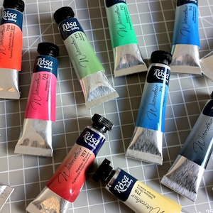 WATERCOLOR Tube Watercolor art paint full pans 10 ml artist paints selection make your set ROSA made in UKRAINE high quality art supplies