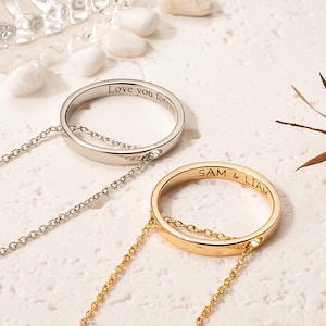 Promise ring necklace for her discount