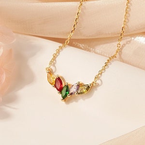 Family Birthstone Necklace - Birthstone Necklace - Birth Stone Necklace - Mothers Necklace - Mom Birthday Gift - Personalized Gifts for Mom
