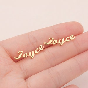 Custom Name Earrings - Name Stud Earring - Minimalist Earrings - Personalized Earrings Gifts - New Mom Gift - Personalized Gift for Her