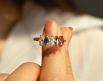 Mothers Ring - Birthstone Ring - Family Birthstone Ring - Personalized Birth Stone Ring for Mom - Birthstone Jewelry - Mothers Day Gifts