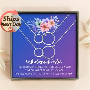 Friend Gifts - Infinity Necklace - Best Friend Necklace For 2 - Friendship Necklace - Best Friend Gift For Her - Unbiological Sister Jewelry