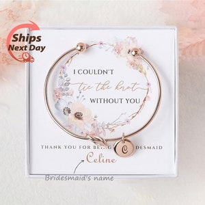 Bridesmaid Bracelet - Personalized Gifts For Bridesmaid - Bridesmaid Proposal - Bridesmaid Gifts -Tie The Knot-Maid Of Honor Gift From Bride