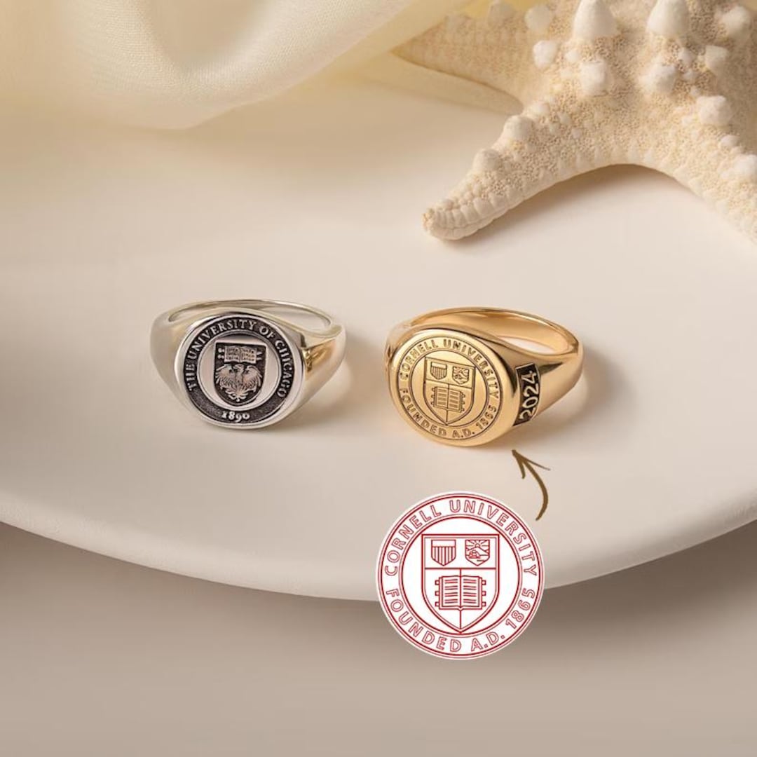 Custom Class Ring - College Signet Ring - Graduation Ring -college