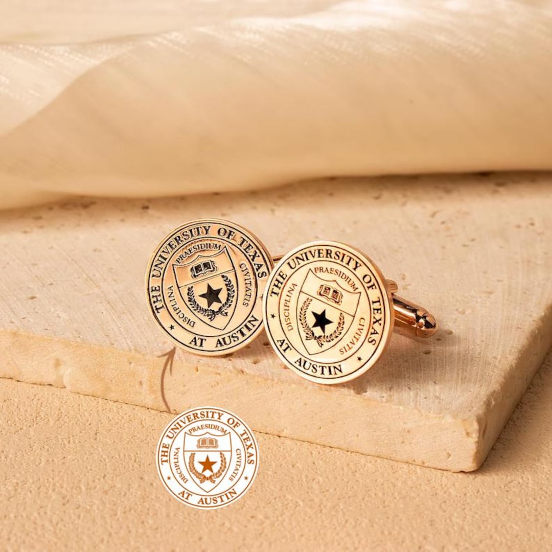 Personalized College Cufflinks - Graduation Logo Cufflink - College ...