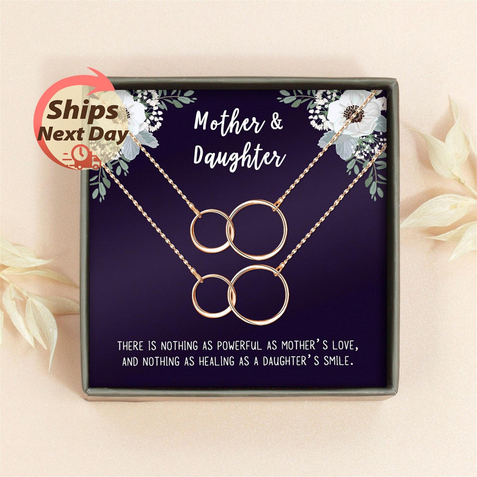 Mother Daughter Necklace Necklace Set for Mom and Daughter Infinity Necklace Mother Daughter Gift Mom Christmas Gift From Daughter Etsy