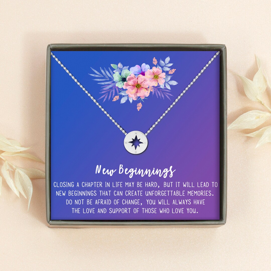 Best Friend Graduation Gift Custom Graduation Gifts Compass Necklace