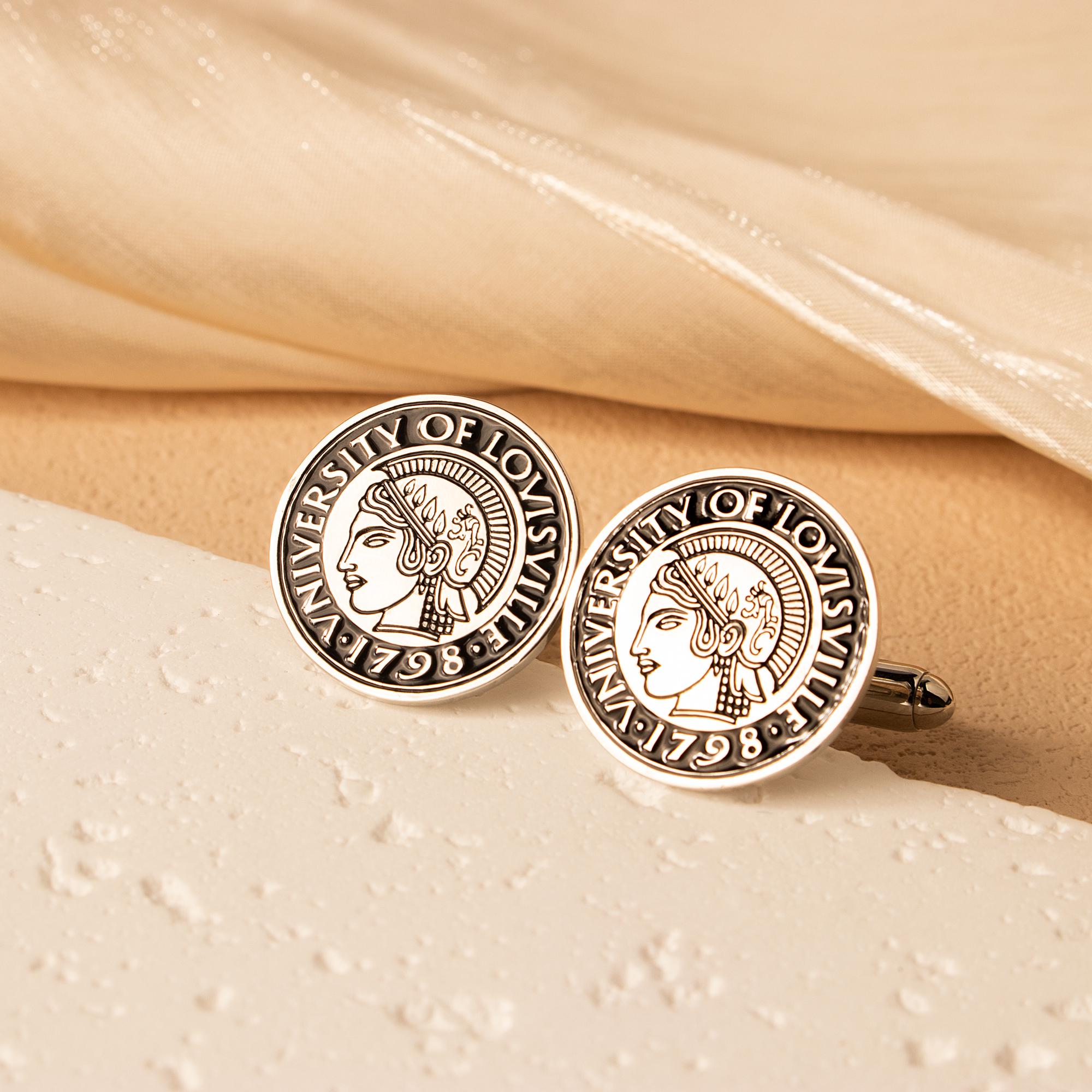 Personalized College Cufflinks - Graduation Logo Cufflink - College ...