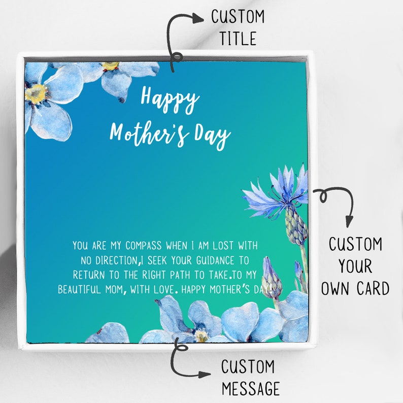 Customized Card Personalized Mothers Day Gift Card Add On Personalized Card Add On Customized Gift Card Mothers Day Card