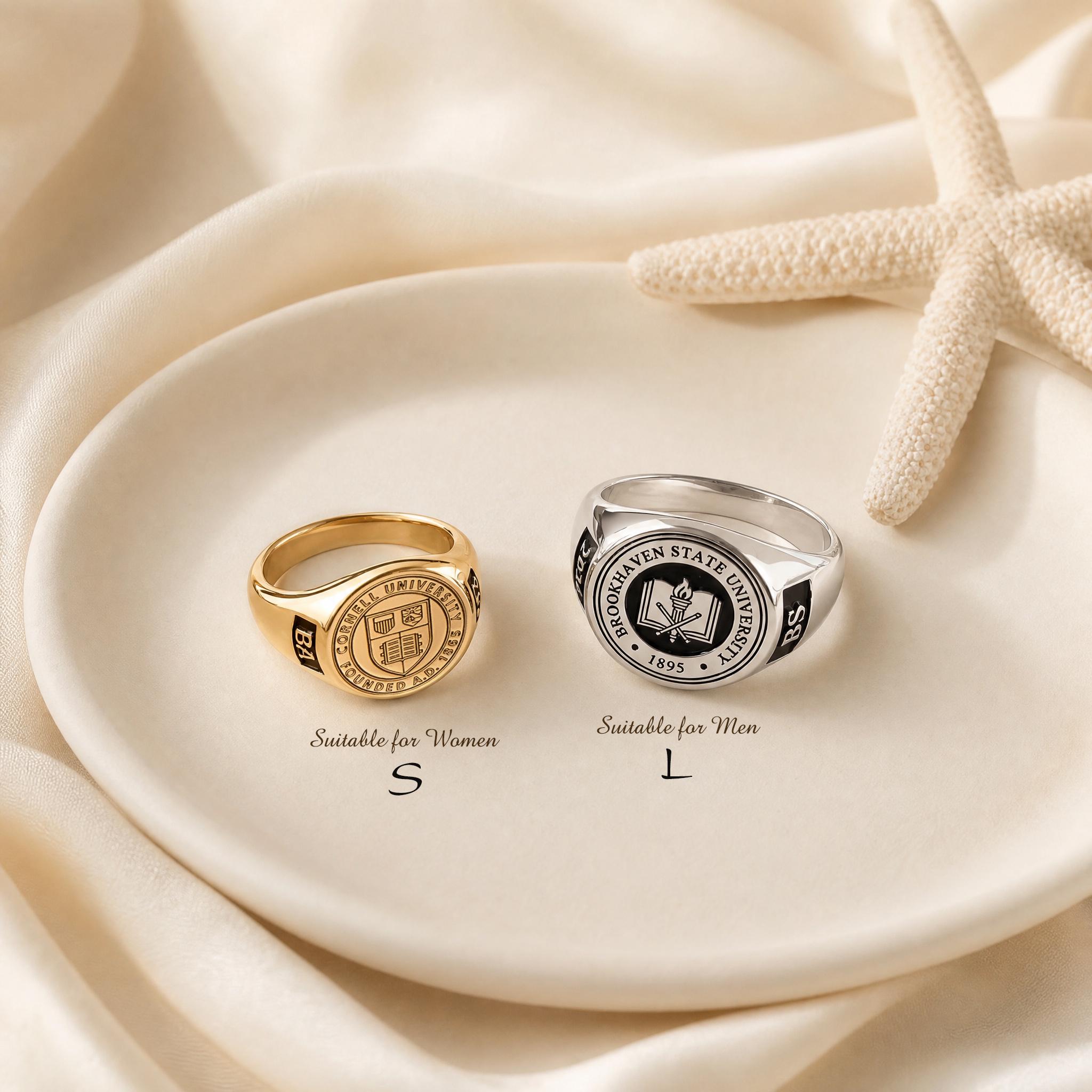Class Ring - Custom Signet Ring - College Graduation Ring