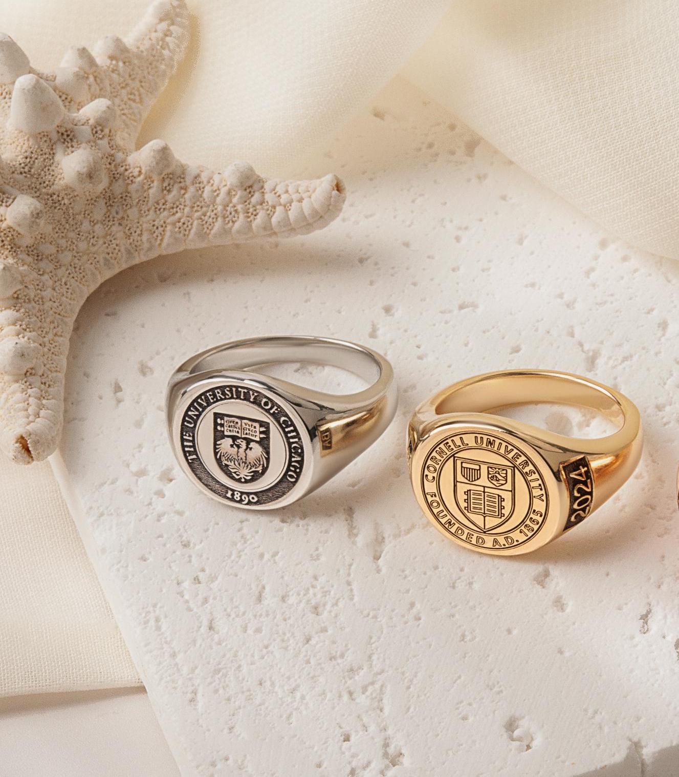 Custom Signet Ring - Class Ring - College Graduation Ring