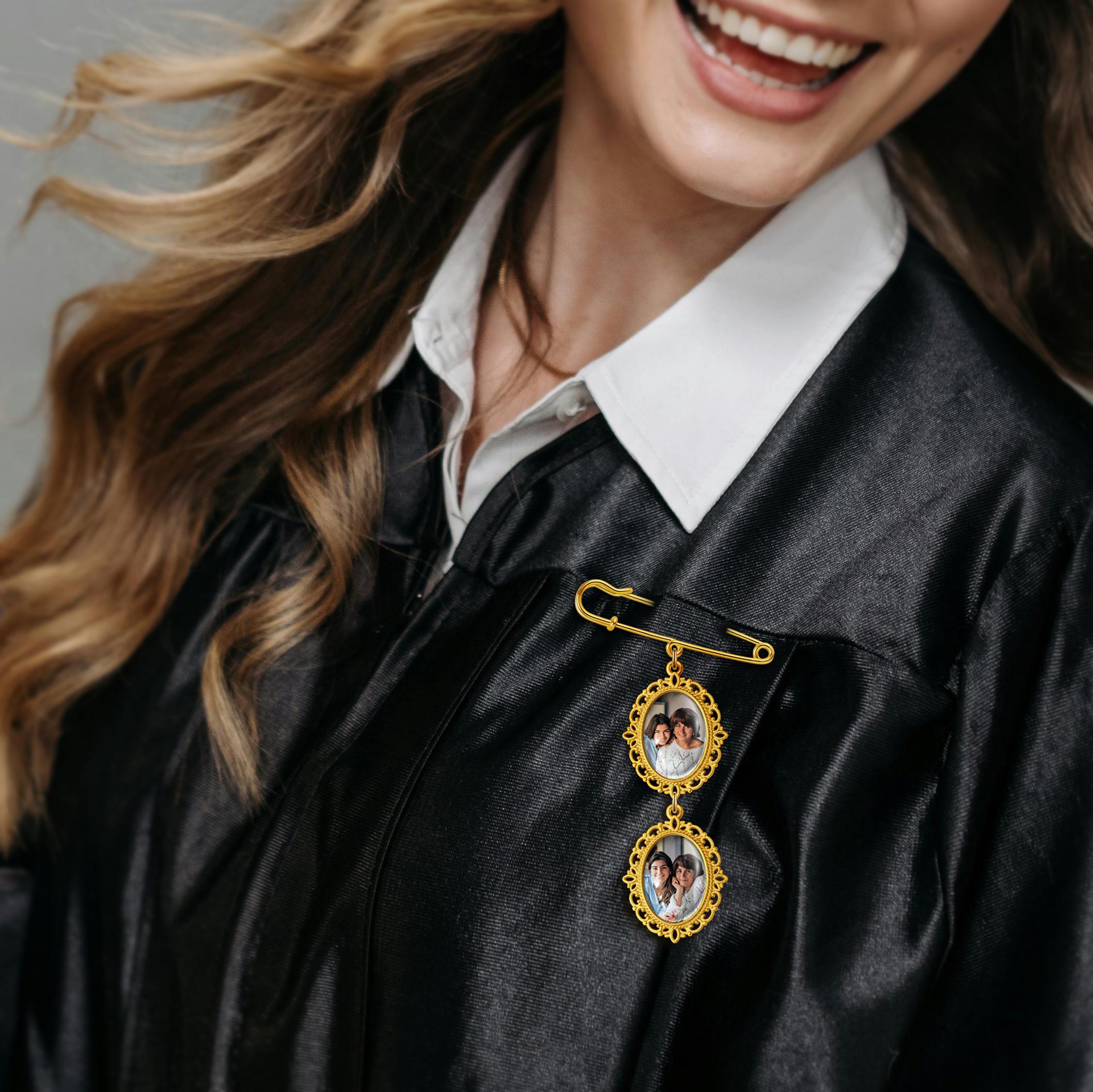 Custom Graduation Photo Pin - Memorial Photo Charm for Graduation ...
