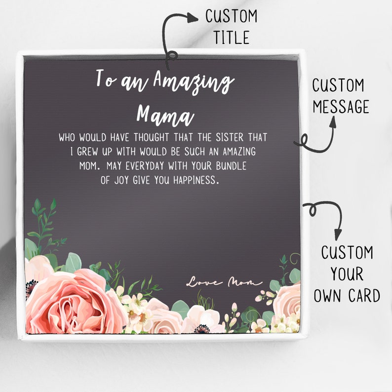 Customized Card Personalized Mothers Day Gift Card Add On Personalized Card Add On Customized Gift Card Mothers Day Card