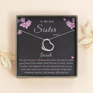 Personalized Gifts for Sister - Big Sister Necklace - Personalized Sister Necklace  - Custom Necklace for Sister - Best Friend Gifts for Her